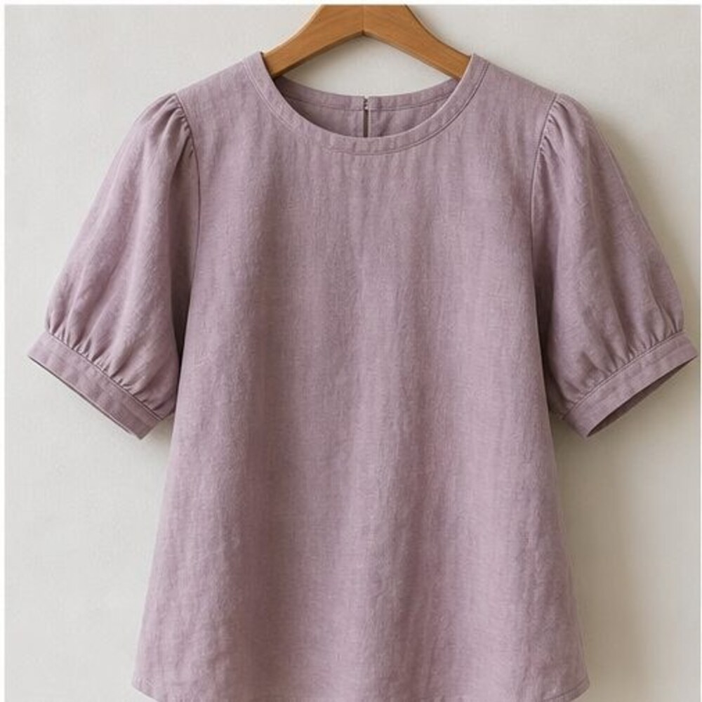 Mauve Ruffle Blouse